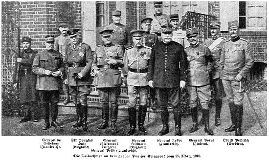 Die Entente im 1. Weltkrieg: Der Pariser Kriegsrat vom 27. Mrz 1916