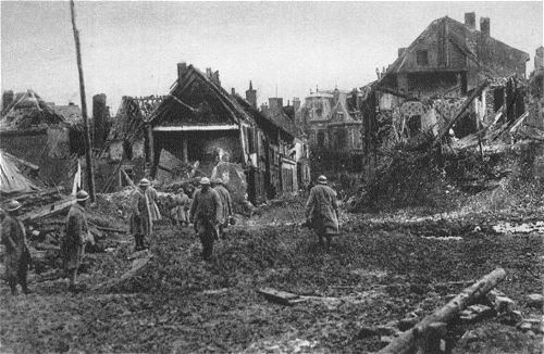 Der 1. Weltkrieg: In Ham nach dem deutschen Rckzug in die Siegfried-Stellung